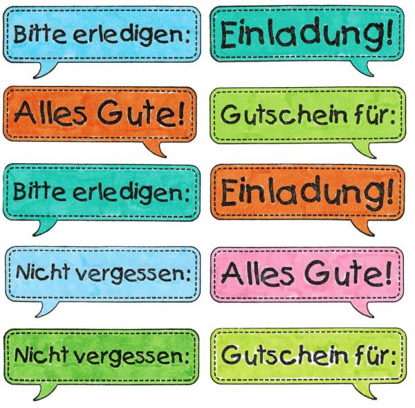 Holzstempel ""Was ist los?""
